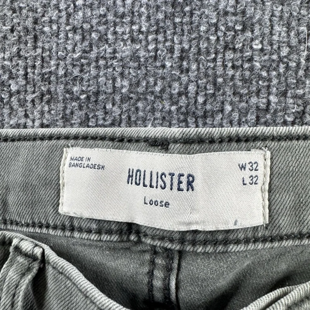 Hollister Pants Mens 32x31* Green Loose Fit Straight Denim Chino Stretch